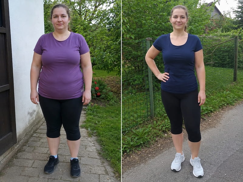 Mounjaro injekce na hubnutí - před hubnutím a po hubnutí